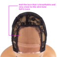 thumbnail image 3 of 4X4 Lace Wig Cap for Making Wigs 4 Pack U Part Wig Breathable Lace Mesh Cap with Adjustable Strap (4X4inch), 3 of 5