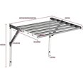 thumbnail image 5 of Wall-mounted drying rack clothes drying rack retractable wall-mounted drying rack folding stainless steel space saving, 5 of 5