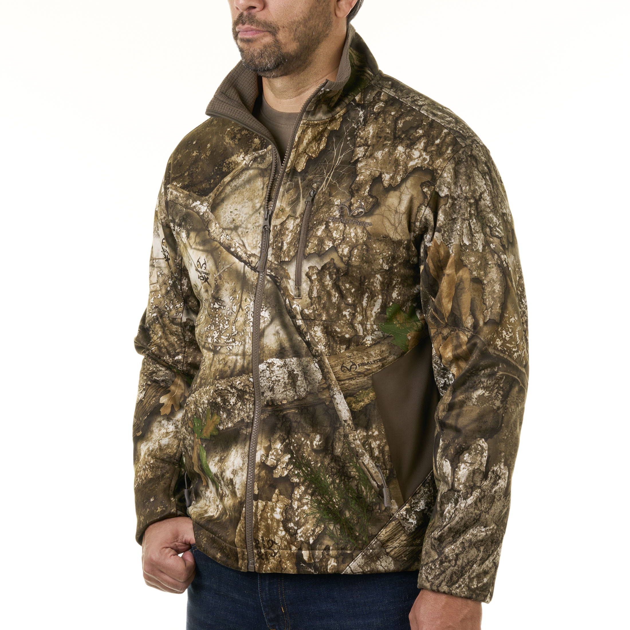 Realtree APX Men's Chill Cutter Softshell Hunting Jacket, Sizes S