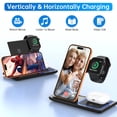 thumbnail image 6 of 18W Wireless Charger, 3 in 1 Wireless Charging Station, Fast Charging Dock for iPhone 17/16/15/14/13/12/Pro/xs/sr/x/Galaxy, 15W Wireless Charger Stand for Apple Watch Series 10/9/8/7/6/5/4/3AirPods, 6 of 11