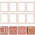 thumbnail image 2 of Miangastore Beige Mini Photo Frame for Decoration Synthetic Material Safe Durable Exquisite Workmanship 12pcs, 2 of 8