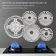 thumbnail image 4 of Upgrade Cooker Hat Set Oven Gas Hob Burner Crown Flame Cap Cover For Kitchen Fit For Stove Handles Lid Kit, 4 of 4