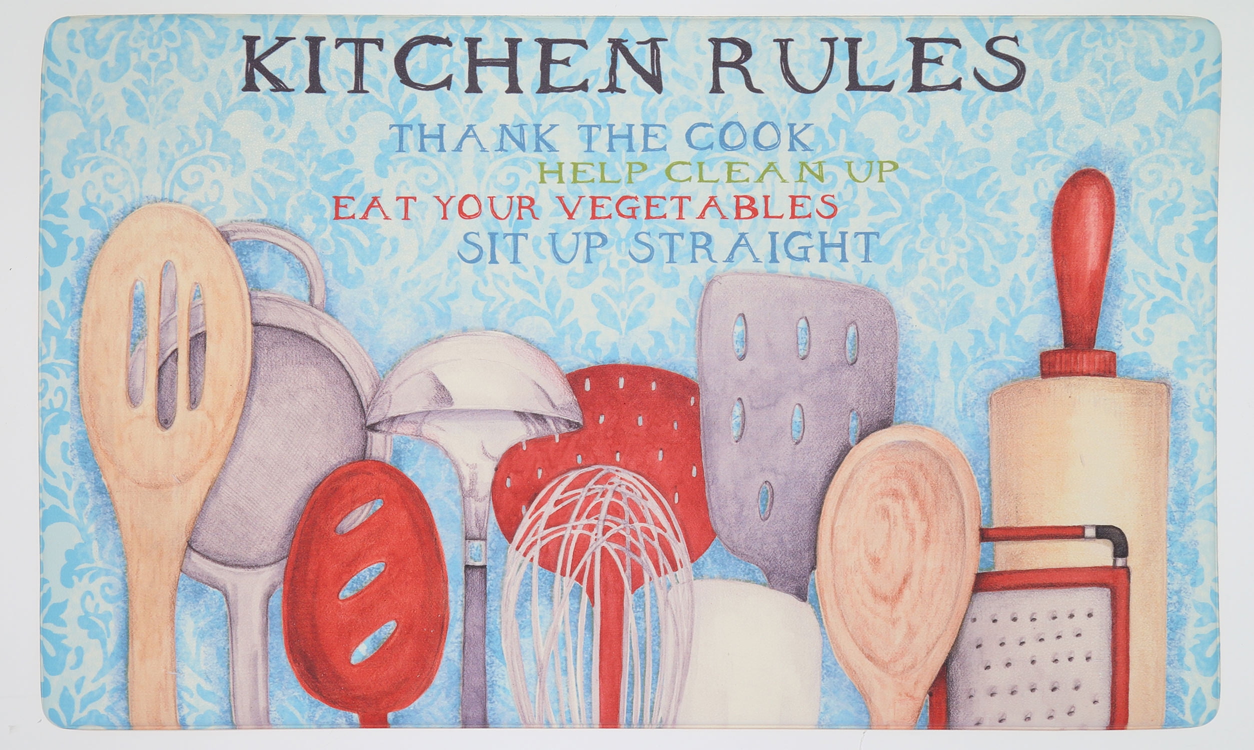 Mohawk Home Rules with Utensils Dri Pro Comfort Kitchen Mat, 18" x 30