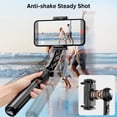 thumbnail image 2 of Estabilizador de cardán para teléfono inteligente con control remoto, trípode extensible de aluminio para selfie Stick, rotación automática de 360°, equilibrio automático para grabación de vídeo en vi, 2 of 5