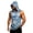 Camouflage, variant on Camouflage Sleeveless Hoodie For Men, Muscle Fit Pullover Tank with Kangaroo Pocket - Quick-Dry Workout Vest for Gym & Bodybuilding Blue L