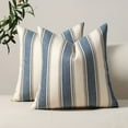 thumbnail image 7 of 2-Pack Modern Decorative Throw Pillow Covers, Textured Stripe Cushion Cases for Sofa Couch Bed Living Room Home Décor, 7 of 7