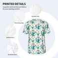 thumbnail image 4 of Daiia Hello Summer Mens Baseball Jersey Button Down Shirts Short Sleeve Sports Uniforms-4X-Large, 4 of 9