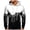 White, variant on Men's Loose Fit Hoodie with Watercolor Print, Casual Long Sleeve Pullover Sweatshirt, Soft Brushed Fleece for Streetwear, Winter Comfort, Christmas Holiday Season,Black,L