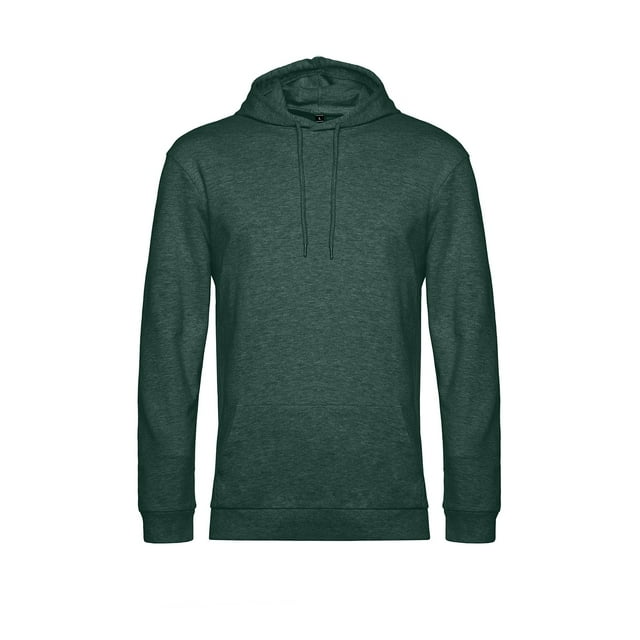 B&C - Sudadera para Hombre (Verde Oscuro Jaspeado)
