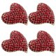 thumbnail image 4 of GOOHOCHY broches de corazón con diamantes de imitación, ideales para San Valentín, para vestidos de novia y fiestas., 4 of 8