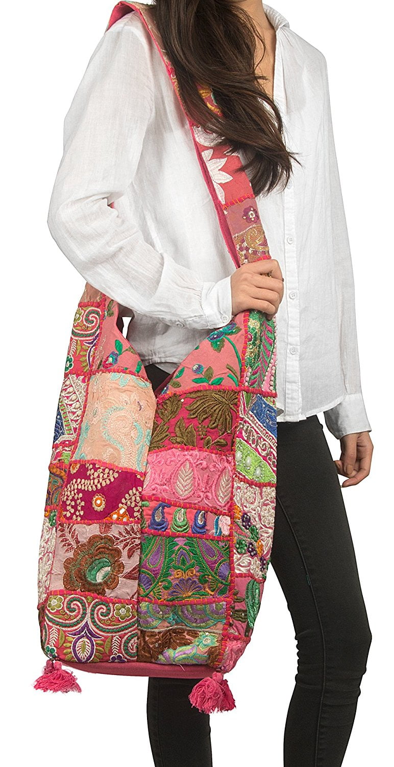 canvas sling tote bag