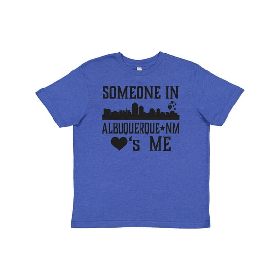 Inktastic Albuquerque New Mexico Someone Loves Me Skyline Youth T-Shirt