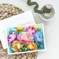 thumbnail image 2 of Peonies in Watercolor Greeting Cards and Envelopes Pack of 8 7 in x 5 in, 2 of 3