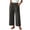 Dark Gray, variant on Ruffle Wide Leg Pants for Women Trendy Elastic Waist Trousers Casual Straight Leg Lounge Pants with Pockets