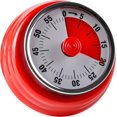 thumbnail image 1 of BR Temporizador de cocina giratorio de 360 ​​grados - Recordatorio magnético de refrigerador para cocinar - Rojo, 1 of 5
