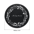 thumbnail image 2 of Silicone Induction Cooktop Protect Mat, 9.4 Inch Round Induction Cooktop Protective Cover Flower Pattern, Black, 2 of 6