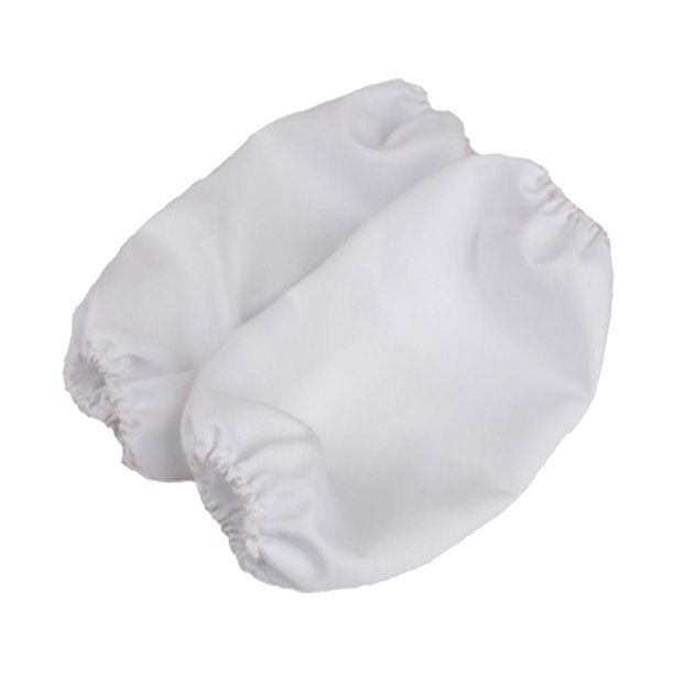 Manguitos de cocina de tela espesante antiincrustante, impermeables, 1 par Blanco