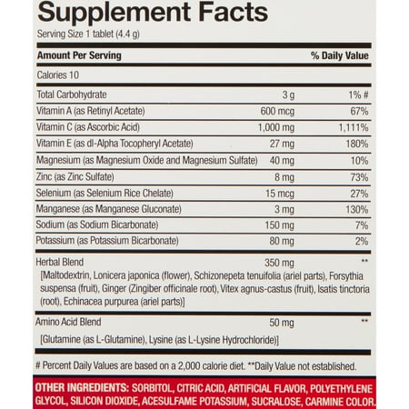 Equate Immune Support Dietary Supplement, Berry, 10 Count