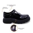 thumbnail image 2 of Zapato escolar Coqueta para niña charol negro Igor con tira de contacto, 2 of 5
