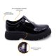 thumbnail image 2 of Zapato escolar Coqueta para niña charol negro Igor con tira de contacto, 2 of 5