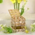 thumbnail image 4 of fastboy Stunning Golden Crystal Jewelry Box Ring Beads Trinket Keepsake Display Case Style A 1Set, 4 of 6