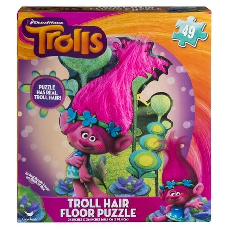 Sided Sneaky Floor Puzzle - Troll Hair Floor Puzzle