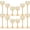 Gold, variant on 12pcs Bulk Crystal Candle Holders Set, 3 Sizes Tealight Candlestick Holders for Wedding Table Centerpiece, Fireplace Candelabra, Home Decor – Black (Kehail)