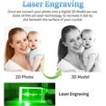 thumbnail image 4 of AISENIN Crystal Photo Personalized 5D Portrait Laser Engraved Picture Upload Your Own Photo Customized Gift, 4 of 5