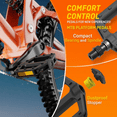 thumbnail image 5 of ROSEXIXI Bike Pedals, 1 Pair 9/16 Inch Thread MTB Flat Pedals, Wide Platform Non-Slip Surface with Reflectors for Mountain Bikes Ebikes Road Cycling Gravel Bicycle Accessories, 5 of 6