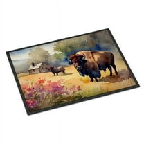 Carolines Treasures DAC3010MAT 0.15 x 18 x 27 in. Wood Bison Doormat