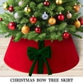 thumbnail image 5 of Wweixi Christmas Tree Collar Set For Chic And Clean Tree Base Transform Decor Beautifully Tree Skirt Collar Tree Stand Cover white bow 56*20cm, 5 of 5