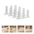 thumbnail image 1 of BRIGHTFUFU 4Pcs Barn Door Bottom Guide Black Plastic Floor Guide for Smooth Sliding Cabinet Doors, 1 of 8