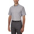 thumbnail image 2 of Van Heusen Chemise Habillée Oxford à Manches Courtes pour Homme, Gris Pierre, Petit, 2 of 5
