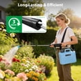 thumbnail image 4 of 2 Gallon Battery Powered Sprayer, Rechargeable Electric Sprayer with 3 Speeds, 4 Nozzles, Battery Indicator, Retractable Wand, Adjustable Padded Shoulder Straps and Storage Bag for Lawn and Garden, 4 of 9