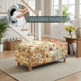 thumbnail image 4 of FOR U DESIGNS Watercolor Cherry Blossom Print Ottoman Cover Washable Footstool Covers Thick Slipcover for Rectangle Ottoman, Washable Storage Furniture Protector for Dogs Pets, 4 of 7