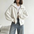 thumbnail image 2 of Sewkxo Knit Cardigan for Women Long Sleeve Front Button Y2k Sweaters Tops Crew Neck Loose Fall Cardigan,Gray M, 2 of 5