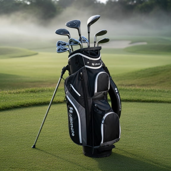 Topcobe Golf Cart Bag with 14 Way Top Dividers, Lightweight Golf Bag for Men, Golf Bags, Multiple Pockets, Gray