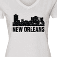 thumbnail image 4 of Inktastic New Orleans Skyline Grunge Women's V-Neck T-Shirt, 4 of 5