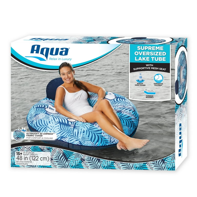 Aqua Leisure Oversized Blue Adult Cooling Pool Float and