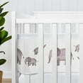 thumbnail image 4 of Sweet Jojo Designs + BreathableBaby Watercolor Elephants Boy, Girl, Unisex/Gender Neutral Breathable Mesh Crib Liner, 4 of 6