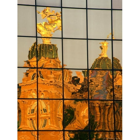 Iowa State Capitol Building - Reflection of the State Capitol Building, Iowa, USA Print Wall Art By Richard Cummins