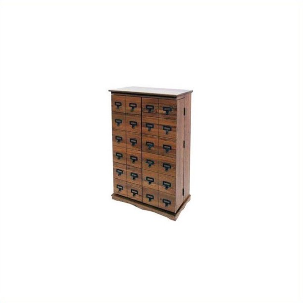 Leslie Dame 40" Library Style Multimedia Storage in Dark Oak