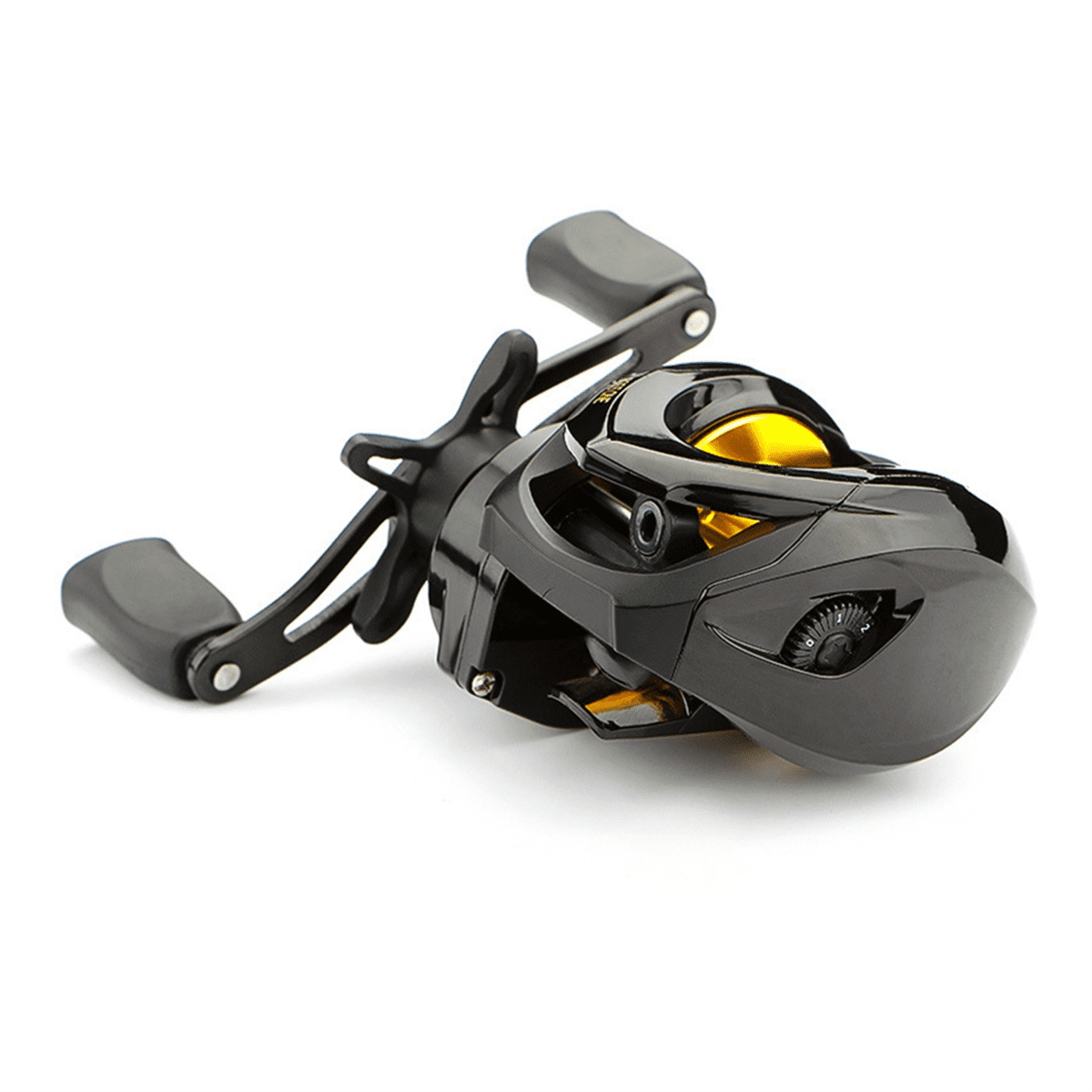 15KG Max Drag Fishing Reel for Bass in Ocean Environment Reel Fishing Accessories Fishing Reel Right Hand,1 * Fishing Reel,Black
