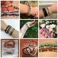 thumbnail image 4 of 4mm Chakra Beads Energy Bracelet Natural Round Agates Onyx Stone Stretch Bracelet Bangles for Women Men Handmade Yoga Jewelry, 4 of 6