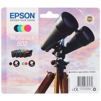 EPSON Binoculars Multipack 4-Colours 502 Ink Black 4.6ML - CMY 3.3ML