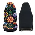 thumbnail image 2 of Uourmeti Front Car Seat Cover Wear Resistant Seat Covers for Cars Polyester Stretchy, Suitable for Trucks Vehicle, Vibrant Floral Garden, 2 of 6