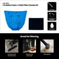 thumbnail image 2 of Universal Combo Cloth Filter + Foam Filter 1 Pack, Fits 1.5 Gallon Wet/Dry Vacuum Cleaners, 2 of 7