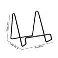 thumbnail image 3 of Metal Plate Display Stand, Tabletop Decorative Easel Holder, Stable Wire Frame for Picture Frames, Collectible Dishes and Artwork Display, Iron, Medium 14.5x9x10cm, 1pc, 3 of 5