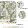 thumbnail image 2 of Sage Green Leaf Kitchen Curtains Botanical Small Short Cafe Window Curtains Plant Herb Eucalyptus Spring Rod Pocket Bathroom Window Drapes Treatment Tier Curtains 2 Panels (27.5x39 Inch), 2 of 6