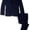 Navy, variant on Jodano Boy's 2141406 Formal 3 Piece Stretch Slim Fit Dress Suit - Navy - 18